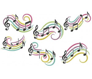 Stickserie - Love Notes - Musik Noten